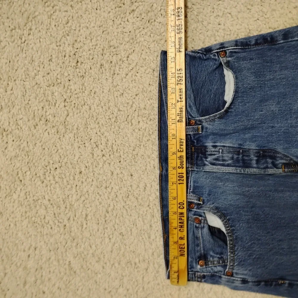 Levis Jeans Mens 31x32 Blue 501 Straight Cowboy Western Ranch Work Chore Denim